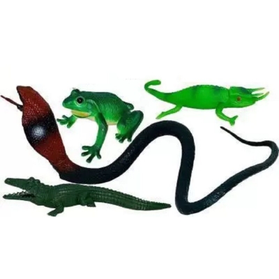 Picture of Reptile Toys Set For Kids (3+) -(Multicolor) Jungle Animal Toy Set Multicolor 