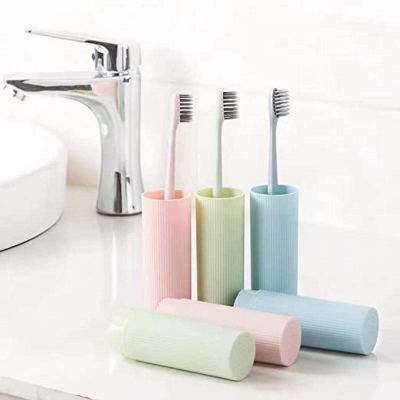 Picture of Slim Shape Travel Toothbrush Toothpaste Case Holder Portable Toothbrush Storage Plastic Toothbrush Holder,1pcs Multicolor 