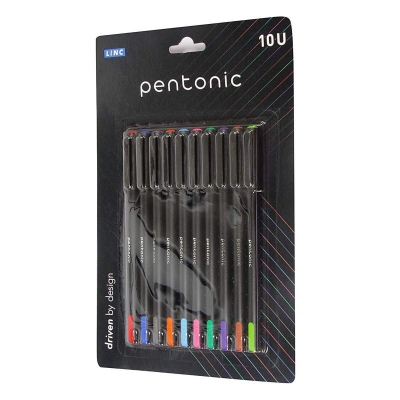 Picture of Linc Pentonic Pen Smooth Ball Pen Set 10 Pcs Multicolor 