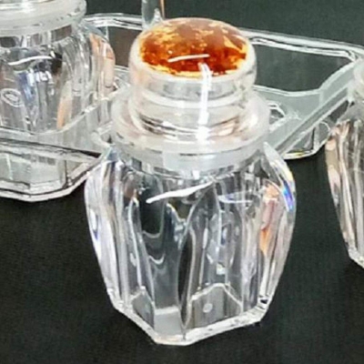 Picture of Acrylic Kitchen Gourmet Spice Jar Set Condiment Cruet Bottle Kitchen Supplies- 250ml  