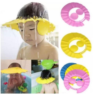 Picture of Baby Shower Cap Eye & Ear Protector Adjustable Size Multicolor 