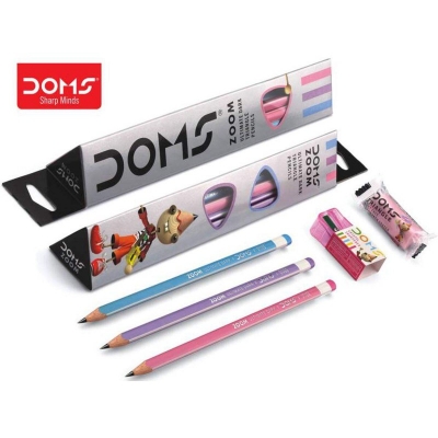Picture of Doms Zoom Ultimate Dark Triangle Pencils - 10pcs Multicolor 