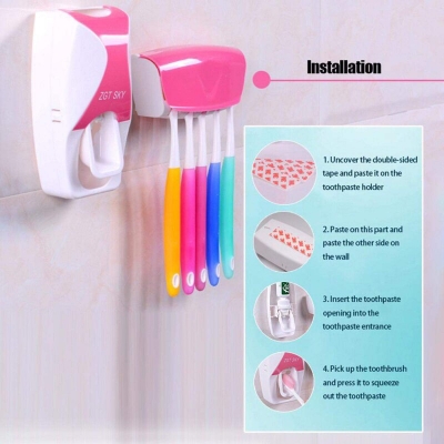Picture of Automatic Toothpaste Squeezing Device Multicolor 
