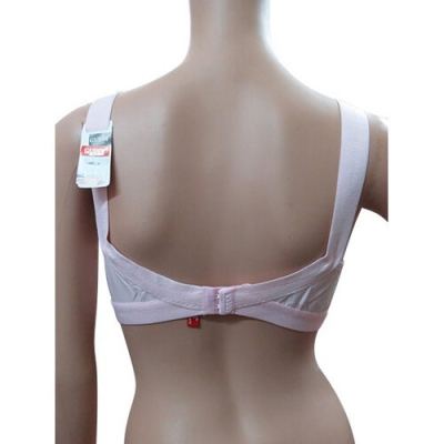 Picture of Best Quality Soft Cotton INDIAN GUDDI Bra 2pcs (Size-36) Pink & Beige