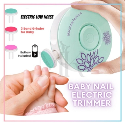 Picture of Electric Nail Trimmer for Baby Nail Polisher Tool Kids Baby Care Kit Manicure Set Easy To Trim Nail Clippers for Newborn Toddler (multicolor)  
