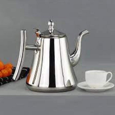 Picture of Stainless Steel KashiTeapot SilverWith Infuser Tea Filter Coffee Tea Kettle Water Kettle Drinkware (F-1.5 Ltr) Silver 