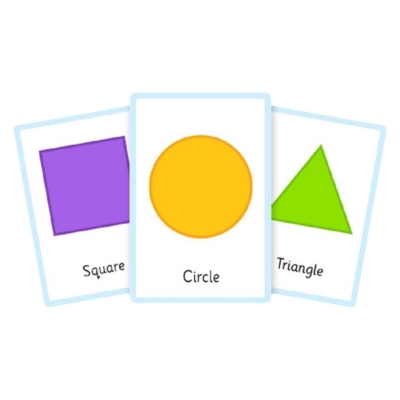 Picture of Color and Shape Flash Card Educational Smart Card Learning Baby & Toddler Kids color Multicolor 