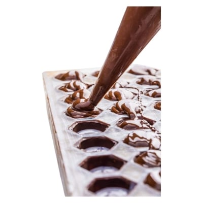 Picture of 1 Pcs Chocolate Mold Silicon Non-sticky Operate Simple For Home made Candy/Chocolate (Design Random) - Minimalistic Sophistication Multicolor 