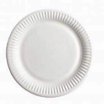 Picture of One Time Plastic Plate 100 pcs White 