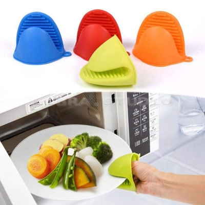 Picture of Silicon 2 pcs Grip Oven Pot Holder Multicolor 