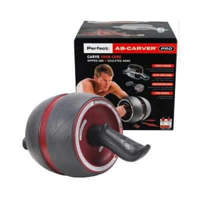 Picture of High Quality Exercise Equipment Large Silent Body Building Ab Wheel Abdominal Wheel Roller Trainer Fitness (Black)
