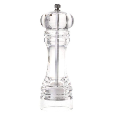 Picture of 7" Acrylic Pepper Mill, Salt and Pepper Grinder with Ceramic Grinding Mechanism  