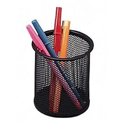 Picture of Metal Pen Holder Mesh Pencil Holder Desk Organizer For Office & Home Black 