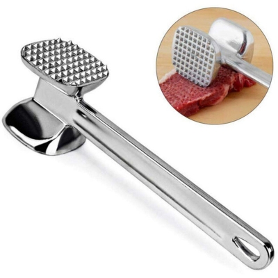 Picture of Stainless Steel Meat Tenderizer Hammer Silver 
