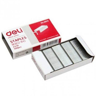 Picture of Deli Staples 24/6 - Big Size Light Ash 