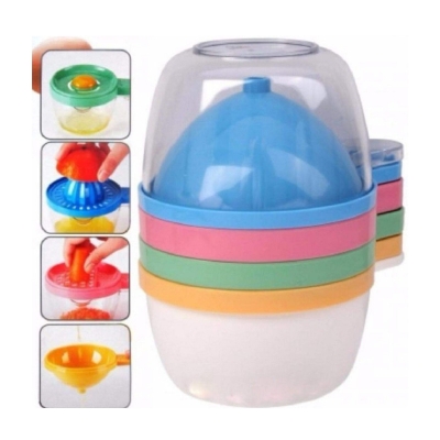 Picture of Multi Functional 6 in 1 Hand Juicer Grind Egg White Separator Kitchen Helper Multicolor 