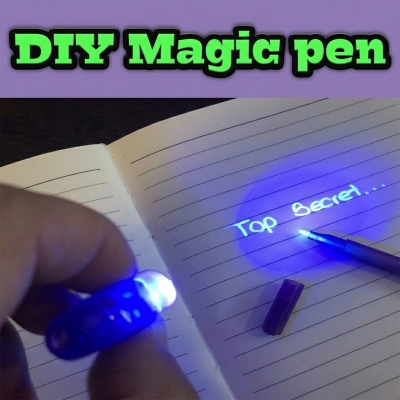Picture of Invisible Writing Magic Pen UV Light Ink LED- 1pcs Multicolor 