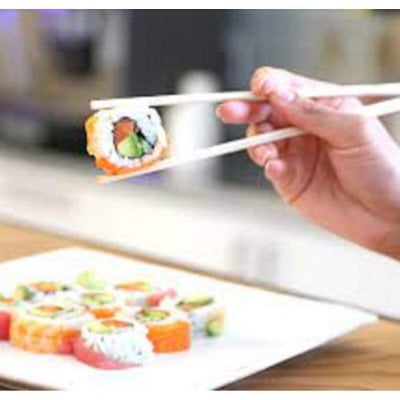Picture of Indispensable - Natural Bamboo Chop Stick 8 inch (10 pair of Pack) Origin China - Kitchen & Dining - Modern and Trendy - Excellent Multicolor 