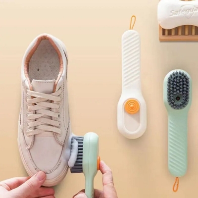 Picture of Multifunctional Liquid Shoe Brush Cleaners Soap Dispenser Cleaning Brush- 1pcs Multicolor 