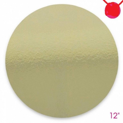 Picture of 12" Round Cake board (3ps) Gold 