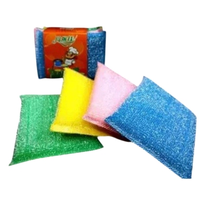 Picture of Foam Scrubber For Dish Wash - 4pcs Multicolor 