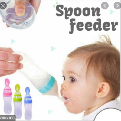 Picture of Infant Baby Silicone Bottle Spoon Feeder Multicolor 