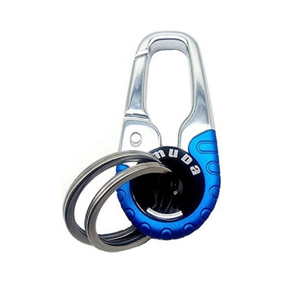 Picture of Omuda Key Ring for Bikers - Car - Bike - Home - Office Key Ring - Stainless Steel Key Ring (River Blue)