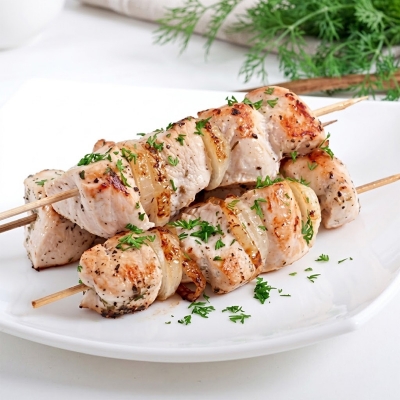 Picture of BBQ Bamboo Skewers 10 inch - Brown 100ps