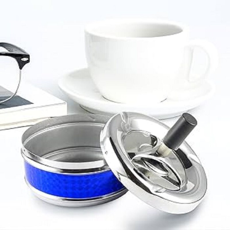 Picture of Ashtray 11cm- Rotating ashtray, wind ashtray, storm ashtray- Random Color- 1Pcs Multicolor 