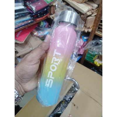 Picture of Rainbow Water Bottle Sports- Food Grade Plastic 500ml For Indoor Or Outdoor Use- China Origin​ Multicolor 