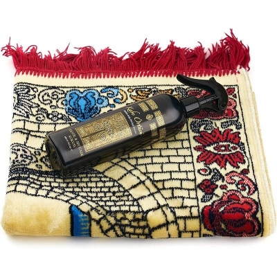 Picture of Kaaba's Cover Essence & Kiswah Fragrance Gilaf Spray - 400ml (Turkey) Black 