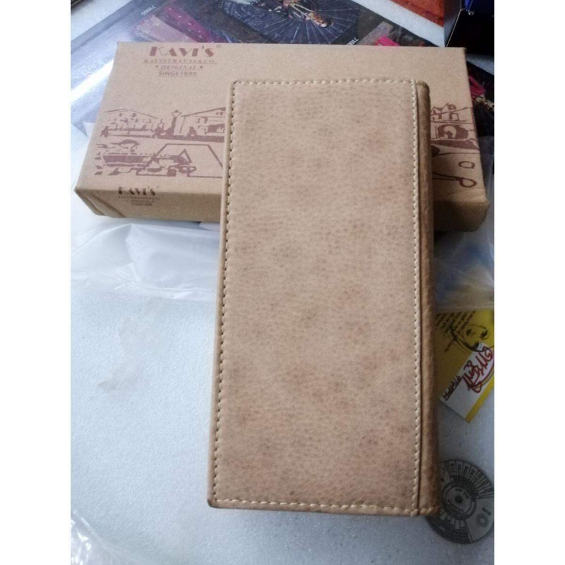 Picture of Long Kabir Leather Wallet Money Parse (brown) for men Light Brown 