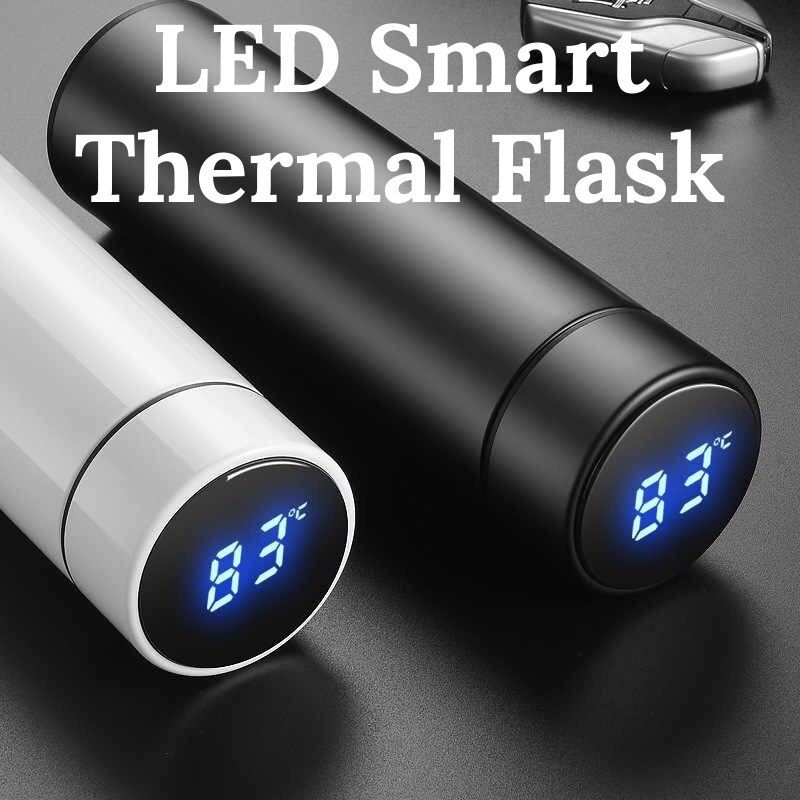 Picture of Smart Thermo Bottle 500ML Digital Temperature Display Stainless Steel Intelligent Thermos Bottle Vacuum Flask Insulation Cup Multicolor 