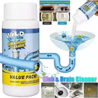 Picture of Powerful Drain Blockage Cleaner Sink Cleaner Powder, Drain Cleaner Powder 100g  