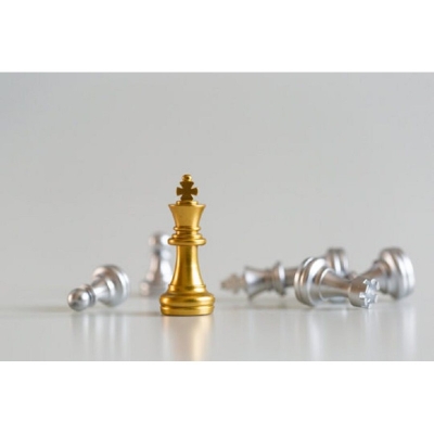 Picture of Chess Game Super Magnetic Golden-Silver Color Ancient Chess Chessboard Multicolor 