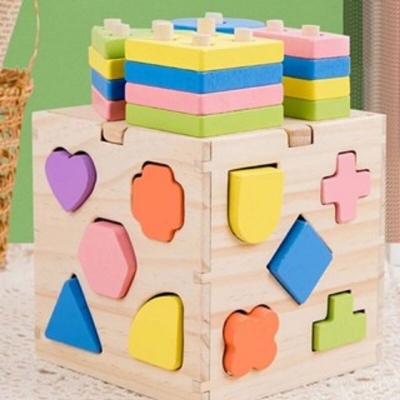 Picture of Pillar Intelligence box Childhood Education Matching Children's Toys Baby's Building Blocks Indigence Development Multicolor 