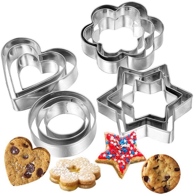 Picture of Cookie Cutter 12 Pieces - Silver 
