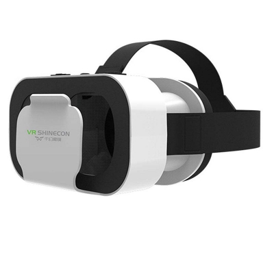 Picture of Vr Shinecon Box 5 Mini Vr Glasses 3D Glasses Virtual Re ality Glasses Vr Headset For Google Cardboard Smartp for 4.7-6.53 inch Mo-bile Phones - White