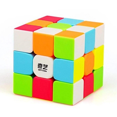 Picture of QYTOYS Sticker less 3x3 Puzzle Speed Cube Magic Rubik's Cube Puzzle Toy (5.6 cm) - Multicolor