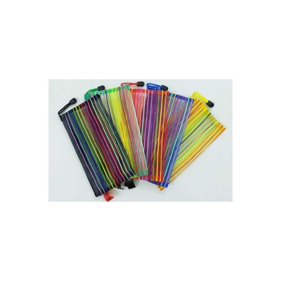 Picture of Pencil And Pen Net Bag / Pen And Pencil Net ( 05 Pcs ) - Pencil Bag - Multicolor