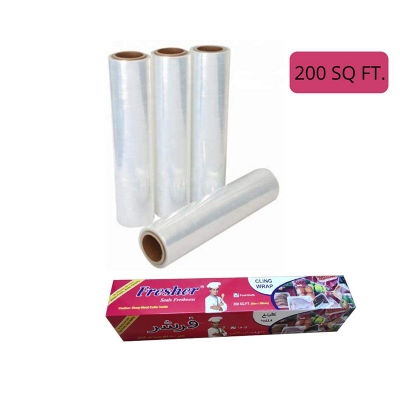 Picture of Fresher cling wrap (Wrapping paper for Keeping Food Fresh and Good) - Silver