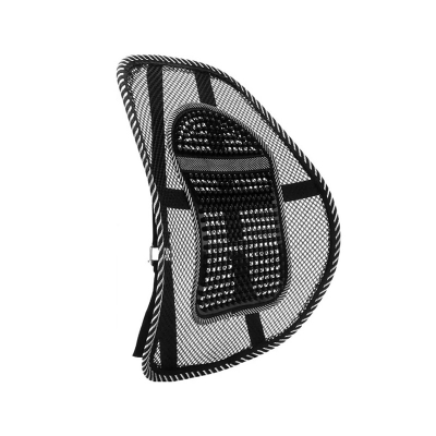Picture of Lumbar Support Cushion - Ergonomic Right Back Support for Chairs and Seats - Provides Comfortable and Proper Posture - Black Color