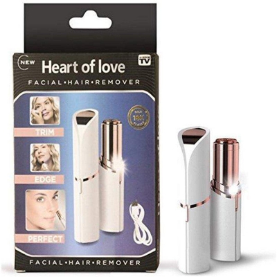 Picture of USB Rechargeable Flawless Finishing Touch Facial Hair Remover Device for Women - White