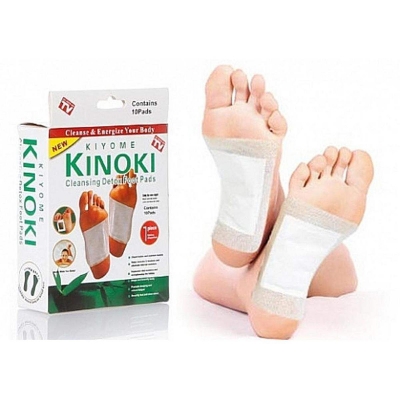Picture of Kinoki Cleansing Detox Foot Pad - 10 Pads - White