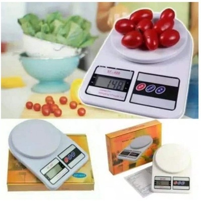 Picture of 1Pcs Weight Scale Machine Digital Display Sf-400 For Kitchen - Weight Machine - White