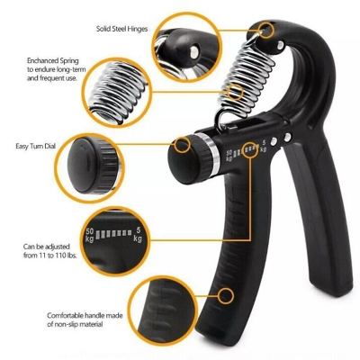 Picture of 6-50Kg Adjustable Heavy Grips Hand Gripper Gym Power Fitness Hand Exerciser Grip - Strengthen Grip With The Adjustable Heavy Grips Hand Gripper - Multicolor