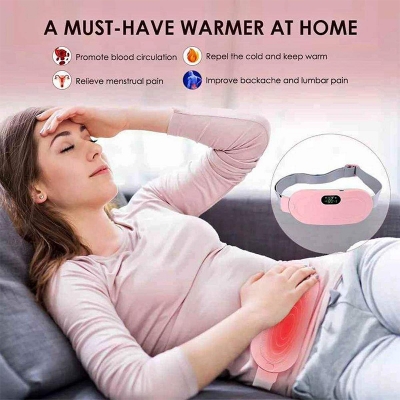Picture of Heating pad for Period Cramps & Vibration sliming Massage belt - Pink