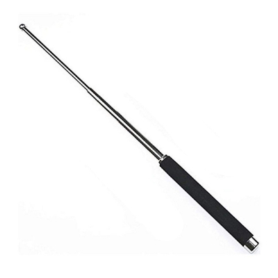Picture of Portable Folding Stick Tool Stainless Steel Telescopic Rod-Self Defence Stick Walking Stick - Black