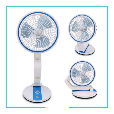 Picture of New Rechargeable Folding Table Fan with Led Light - Multicolor