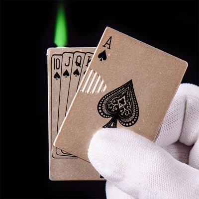 Picture of Card Gas Lighter - Gold